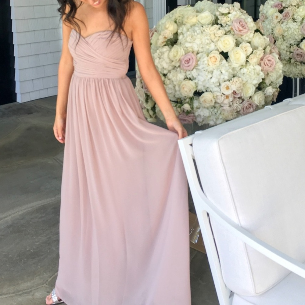 Monique Lhuillier Bridemaids Gown Blush